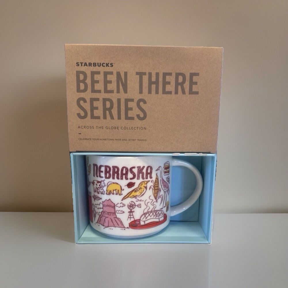 Starbucks Nebraska BEEN THERE SERIES COLLECTION Ceramic Coffee Mug BOX